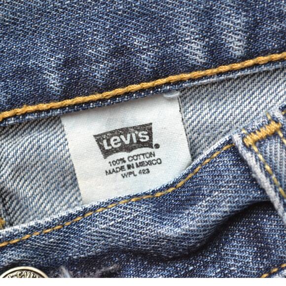 Vintage 90s Levis 501 Denim Blue Jeans Size 36x32 - Picture 3 of 7
